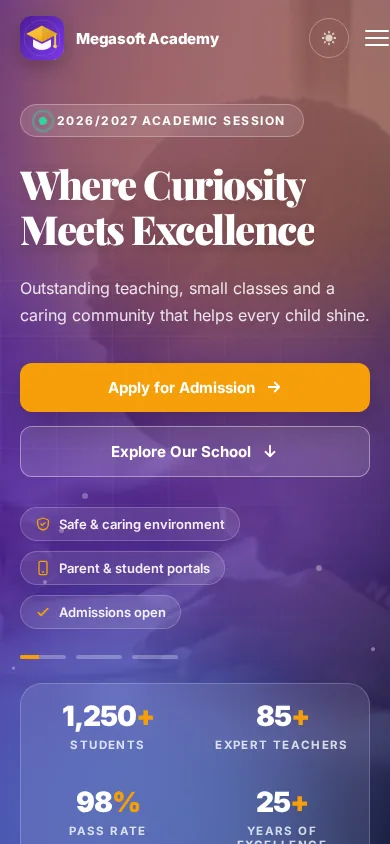 Website on a phone