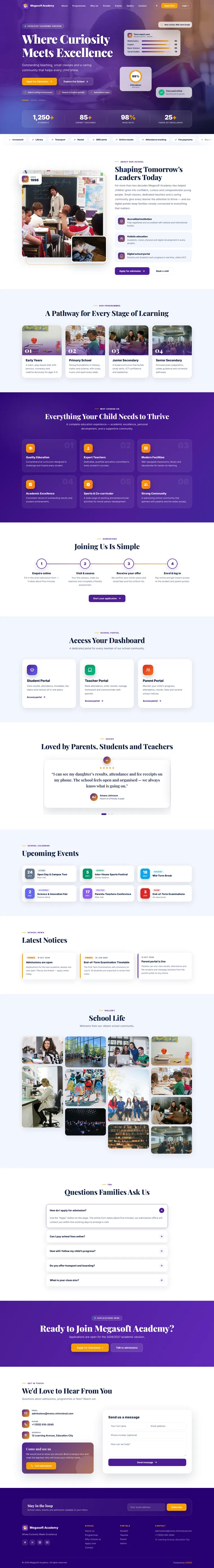 Apex template, full homepage